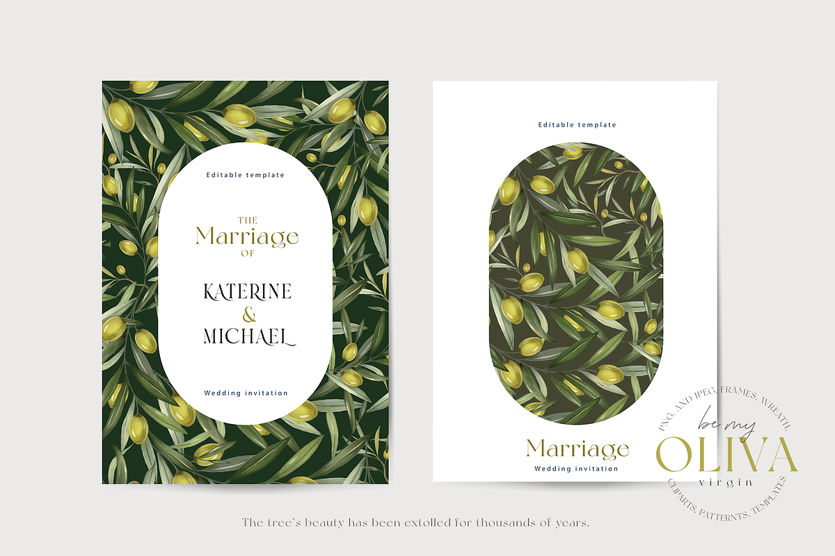 Olive illustrations and logos, an Illustration by Ojeny shop (Photo 8 of 8)