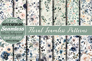 Floral Seamless Patterns, a Pattern Graphic by DreamCafeArt (Thumbnail 1 of 5)