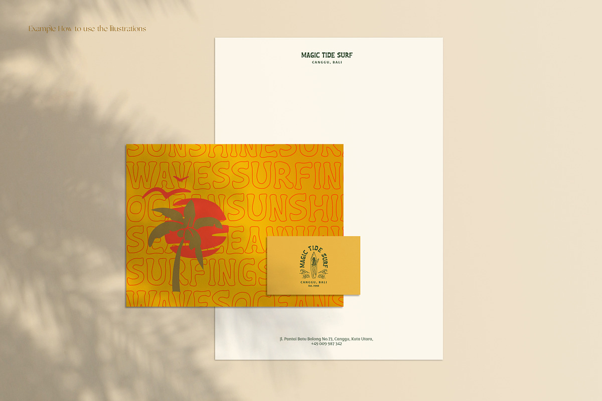 Surfer Girls Summer Graphics Set, an Illustration by Annakaroline (Photo 6 of 6)