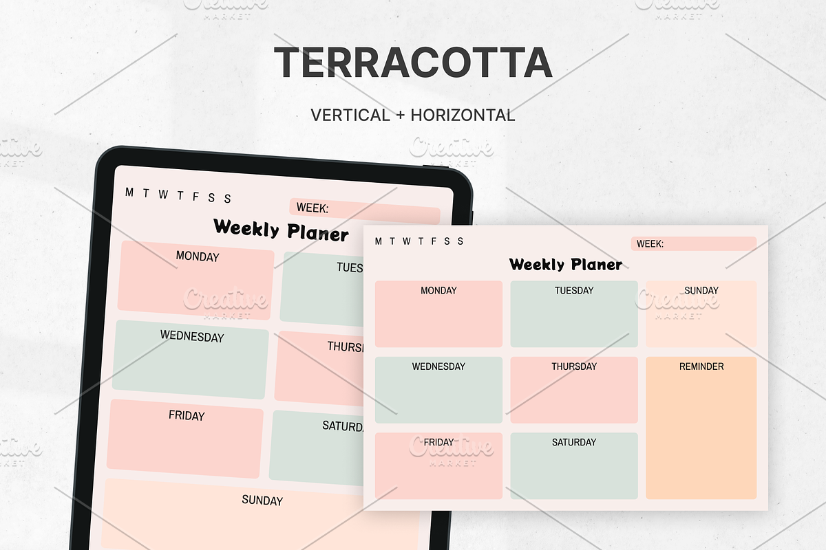 Weekly Planner Printables Templates, a Templates & Theme by Digital_Mind (Photo 9 of 10)