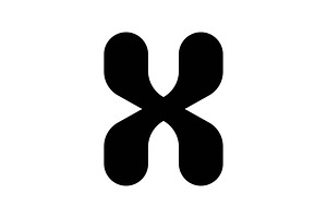 HX XH logo design, a Branding & Logo Template by xcoolee