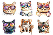 Cat Sunglasses PNG Sublimation, an Illustration by SinaCreation (Thumbnail 3 of 5)