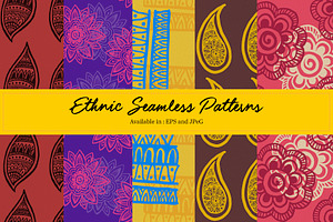 5 Seamless Ethnic Patterns