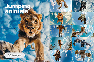 65 Jumping animals, an Animal Photo by Handmadefont