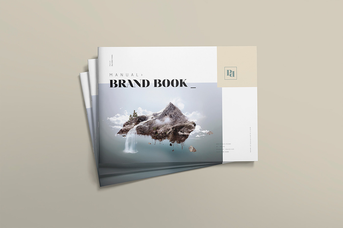 The Ocean - Brand Manual Template, a Brochure Template by ZippyPixels (Photo 2 of 16)