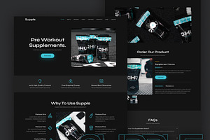 Supple - Supplement Landing Page, a Landing Page Template by TemplatesJungle