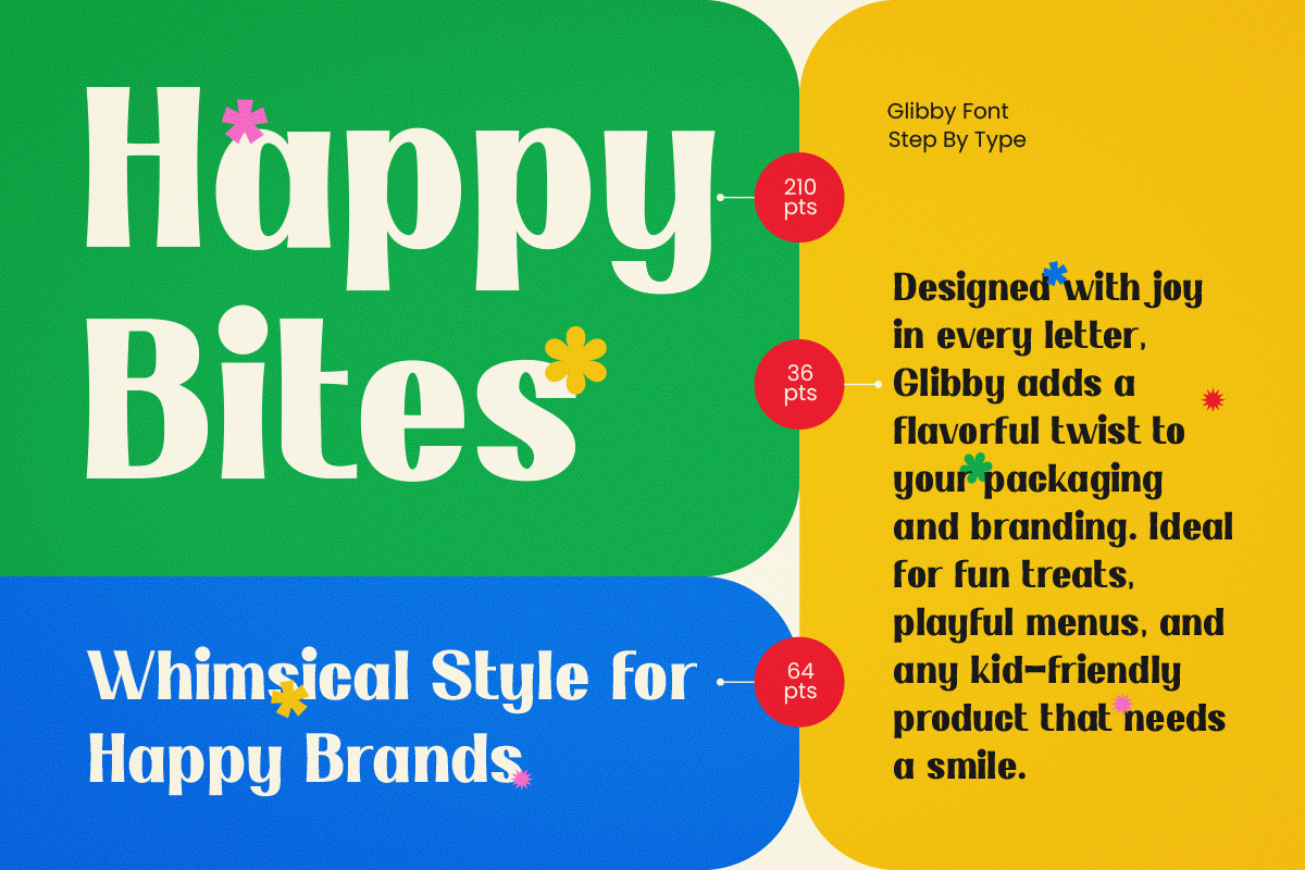 Glibby - A Playful Display, a Sans Serif Font by Brand_Hero (Photo 4 of 10)
