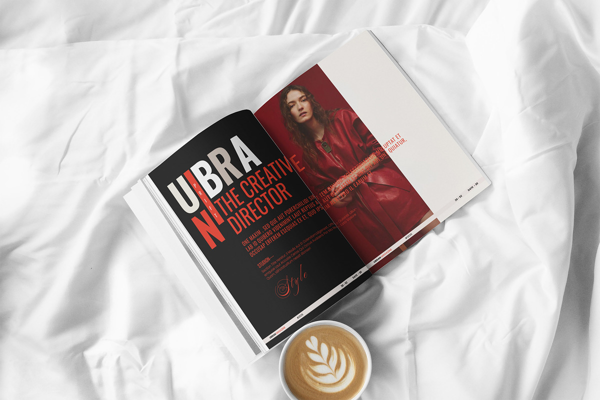 Modern Magazine Layout Template, a Magazine Template by Aura Agency (Photo 6 of 11)
