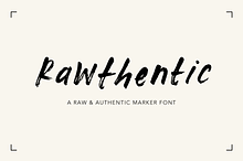 Rawthentic – Textured Marker Font