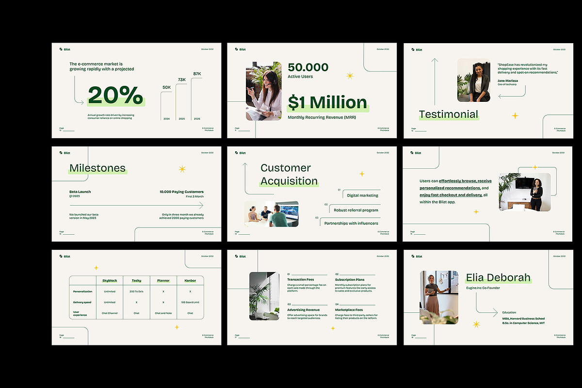 Corporate E-Commerce Pitch Deck GSL, a Presentation Template by Neermana (Photo 4 of 4)