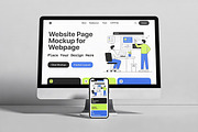 Website Page Mockup for Webpage, a Product Mockup by Pitchlook.Studio (Thumbnail 3 of 4)