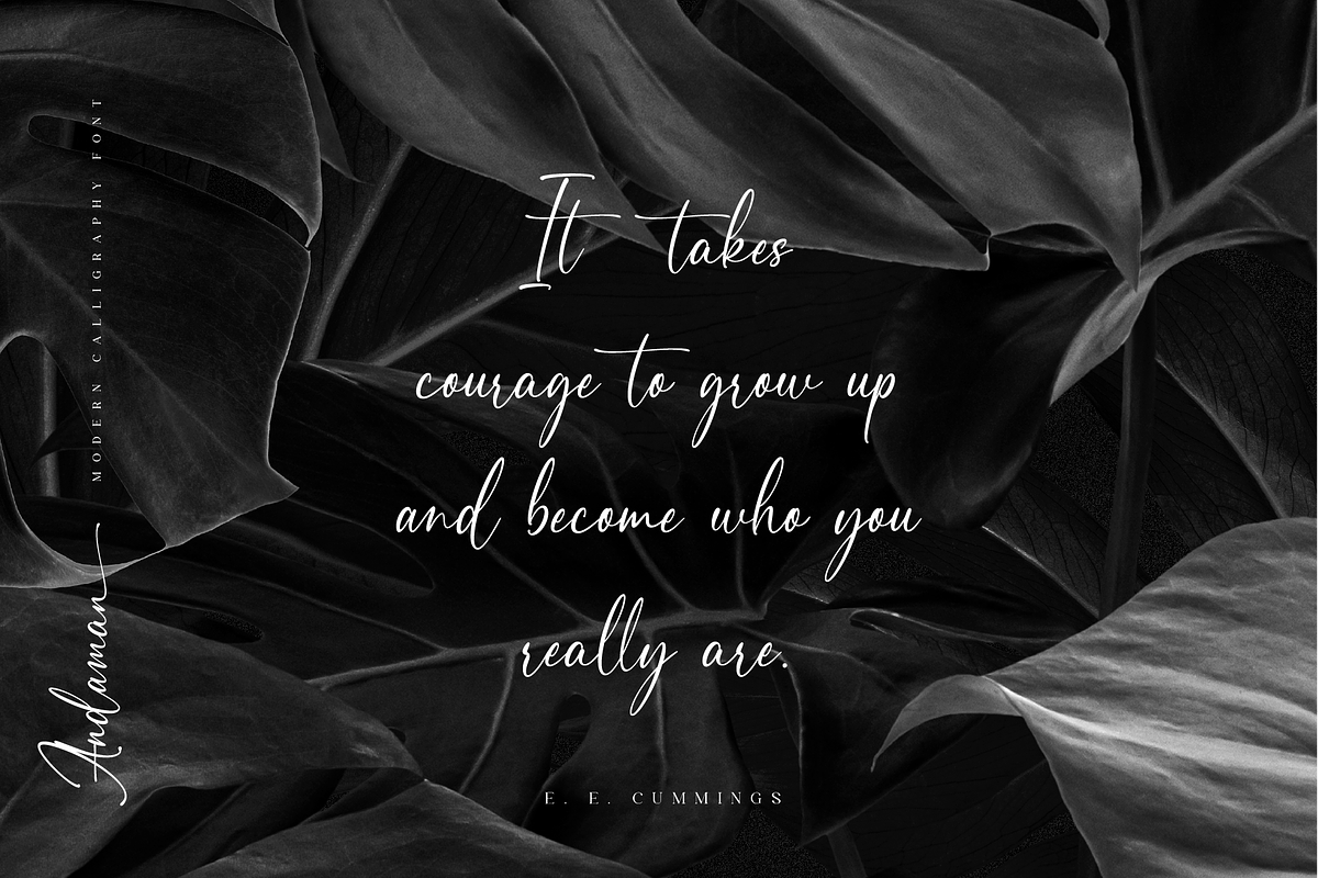Andaman // Modern Calligraphy Font, a Script Font by Pen Culture (Photo 4 of 12)