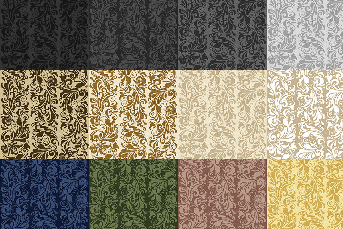 Ornate Baroque Damask Pattern., a Decorative Illustration by EireenBel (Photo 7 of 8)