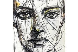 Portrait of a Woman with Linear, an Illustration by Lermont51