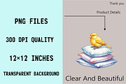 Watercolor Cute Bird Sublimation  Cl, an Illustration by SVGArt (Thumbnail 4 of 8)