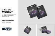 Gift Card Mockup, a Merchandise Mockup by bimockup (Thumbnail 1 of 6)