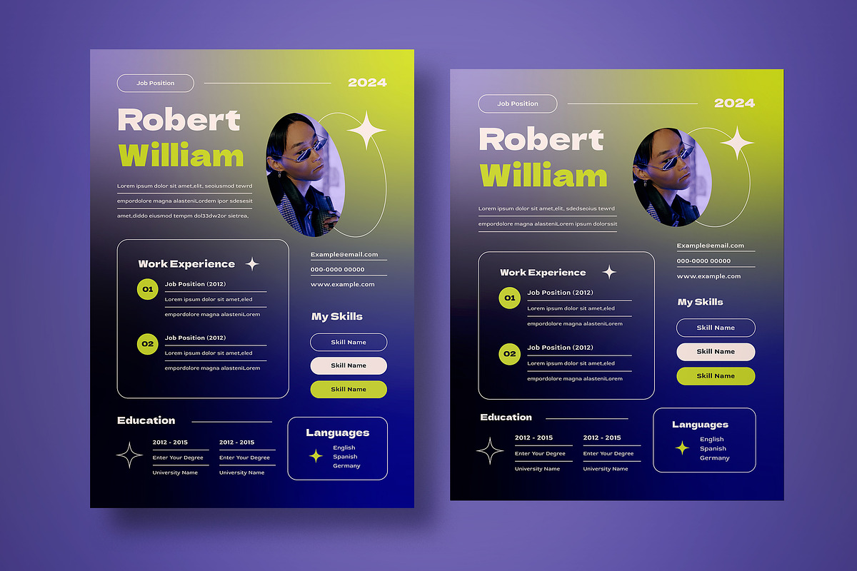 Aesthetic Resume, a Resume Template by graphicook (Photo 2 of 3)