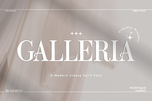 Galleria - A Modern Classy SerifFont