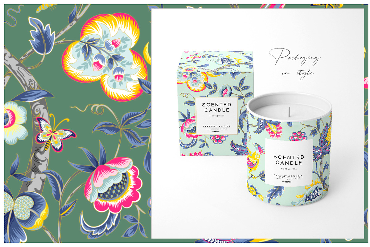 Jacobean Glamour Pattern Set!, a Pattern Graphic by Pink Linen (Photo 7 of 9)
