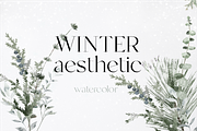 Winter aesthetic - watercolor set, a Seasonal Illustration by Youksy (Thumbnail 1 of 12)