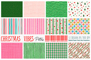 Christmas Digital Paper Pack, a Pattern Graphic by FiveStarCrafting (Thumbnail 1 of 12)