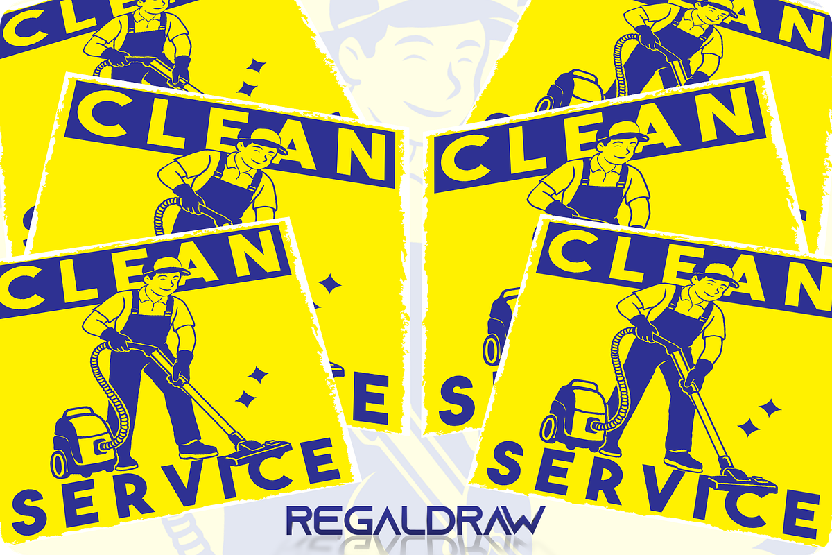 Cleaning Service Illustration, a Work Illustration by regalDRAW (Photo 3 of 3)