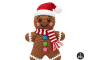 Faux Yarn Christmas Gingerbread Man, an Illustration by Dream Creation (Thumbnail 1 of 5)