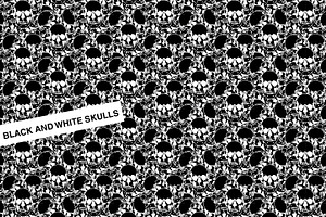 Black and White Skulls