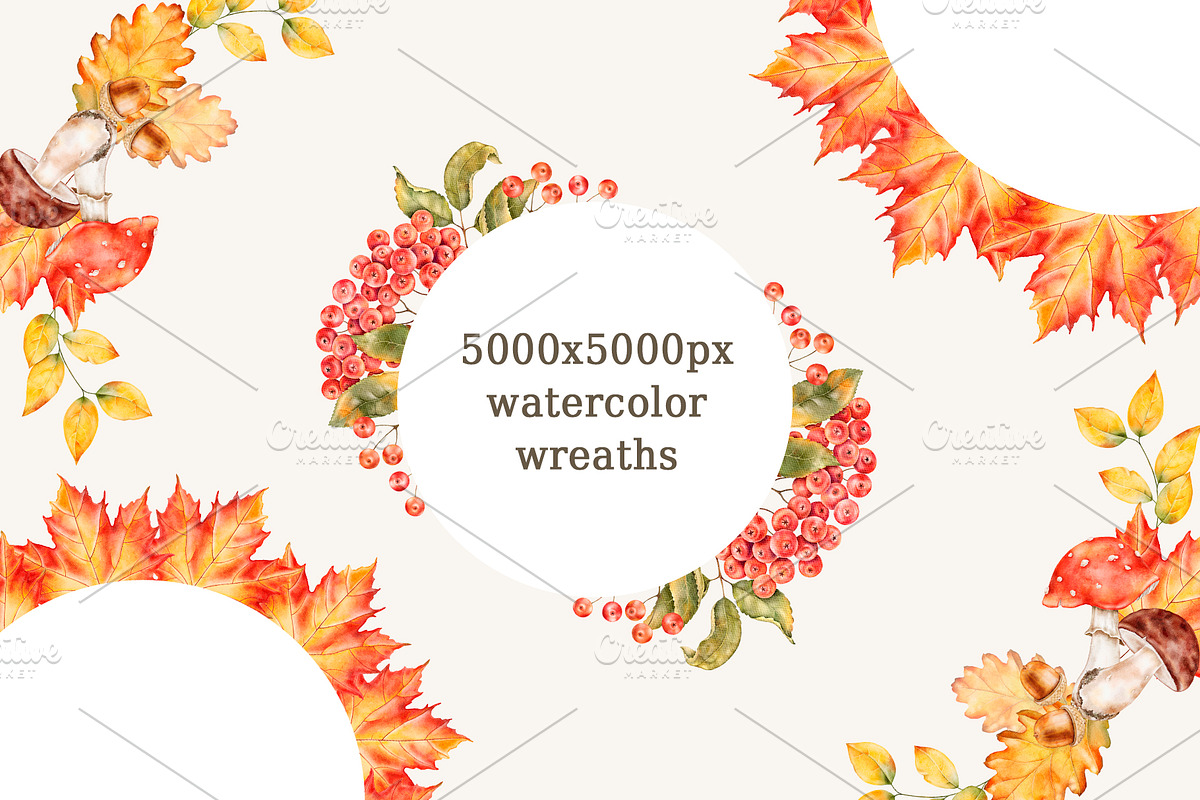 Autumn, Fall watercolor clipart, a Seasonal Illustration by Eves_Aquadreams (Photo 3 of 12)