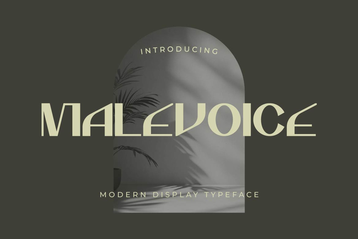 Malevoice – Fashion Geometric Font, a Sans Serif Font by Artiveko (Photo 1 of 8)