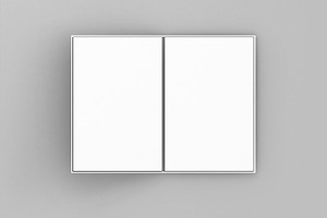 completely blank white menu