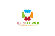Heart-Love Flower logo, a Branding & Logo Template by Creative Dezing (Thumbnail 3 of 6)