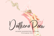 Ponha Danila, a Script Font by pineungtype (Thumbnail 4 of 9)