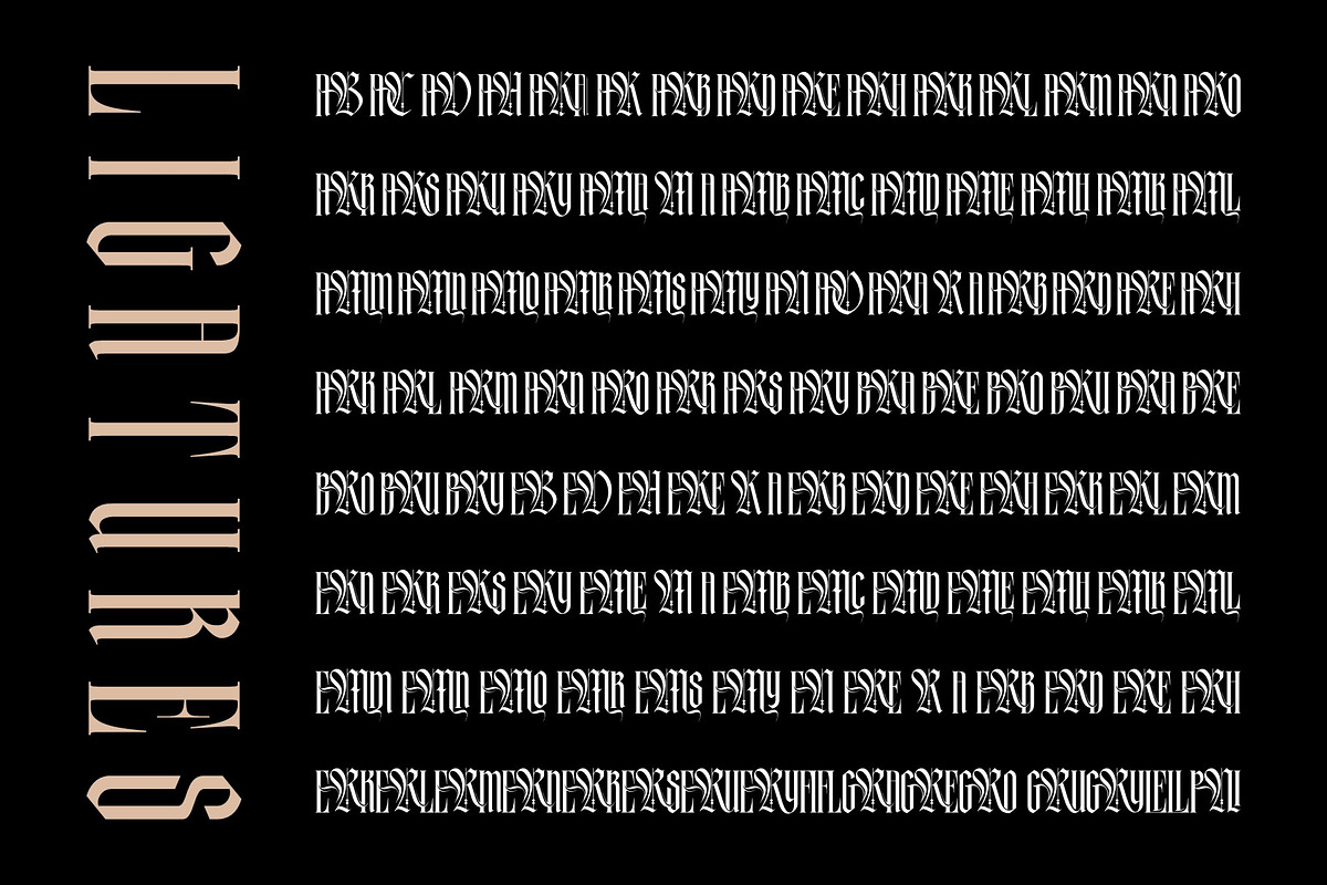 Makyos Gothic Typeface, a Blackletter Font by alit design (Photo 16 of 17)