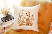Watercolor Paleontology Dinosaur Ani, an Illustration by Sublimation Artist (Thumbnail 6 of 6)