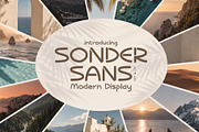 Sonder Sans - Geometric Display, a Sans Serif Font by HipFonts (Thumbnail 1 of 8)