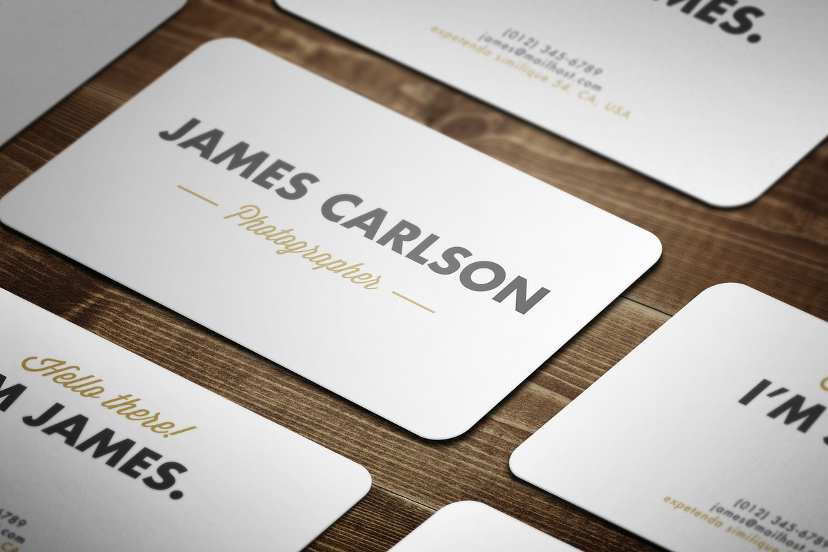Gold Rush Business Card, a Business Card Template by Lucas Alexander (Photo 3 of 3)