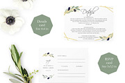 Greenery Wedding Invitation Suite, an Invitation Template by SunRayArtDesigns (Thumbnail 3 of 14)
