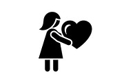 Cute Love Girl Silhouette Bundle, an Illustration by Designs_River (Thumbnail 13 of 53)