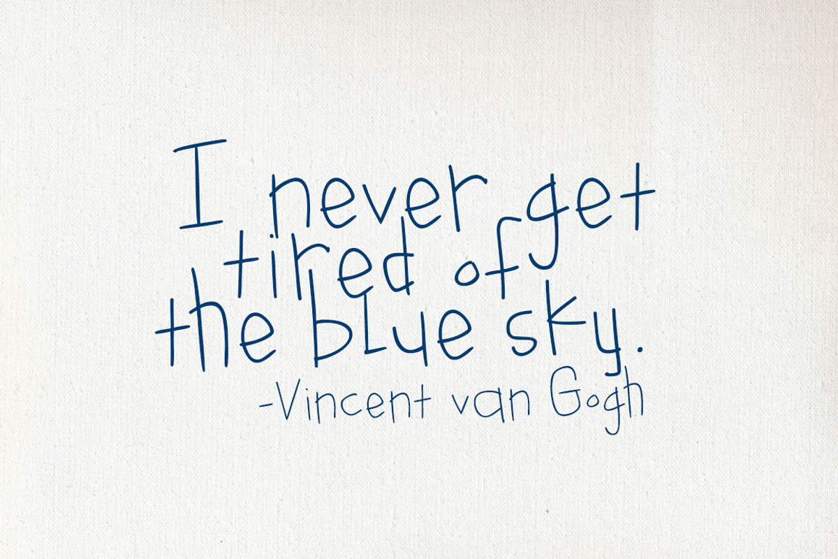Something Blue Font Family preview 3