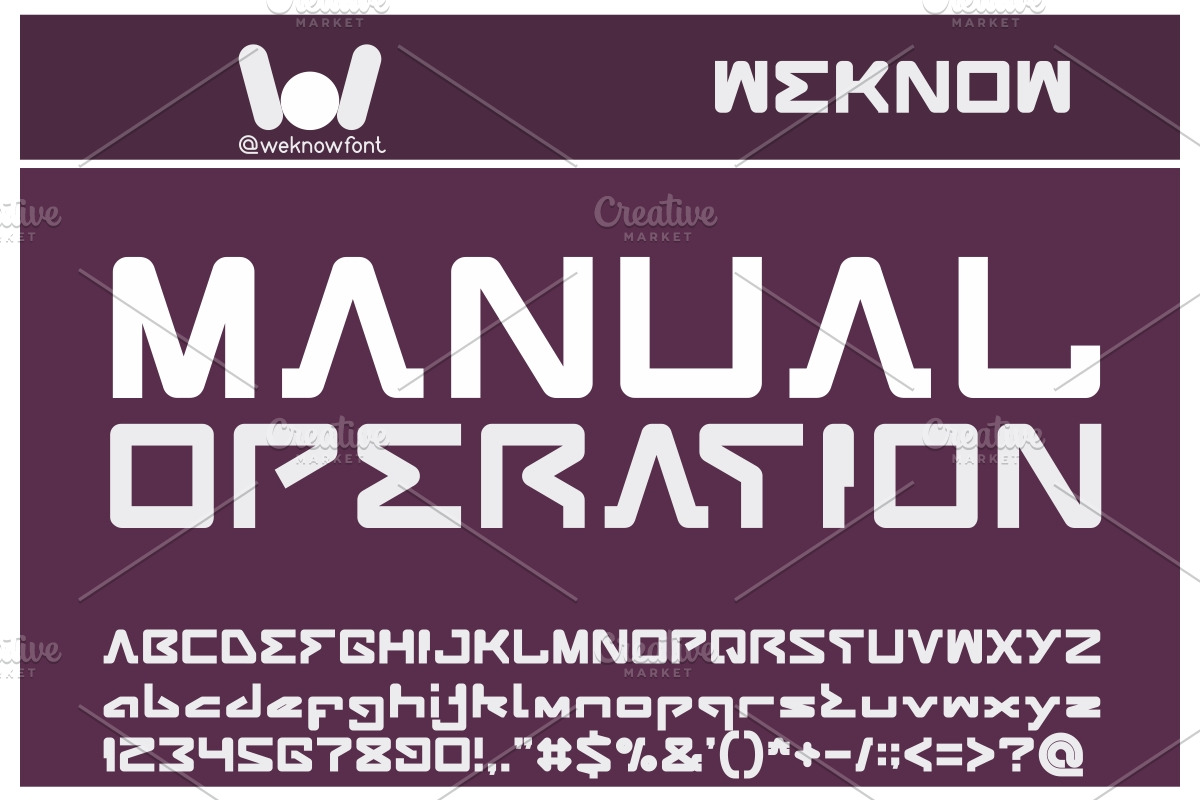 android robot font, a Font by weknow (Photo 4 of 5)