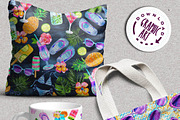 Summer Party Seamless pattern, a Pattern Graphic by Download Graphic Art (Thumbnail 4 of 10)