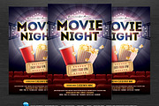 Movie Night Flyer, a Flyer Template by DesignWorkz (Thumbnail 1 of 2)
