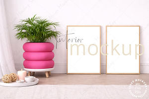 Frame Mockup Interior PSD JPG PNG