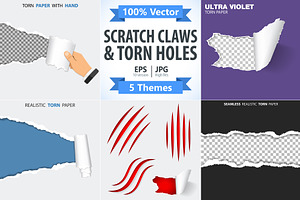 Scratch Claws Animal and Torn Holes, an Animal Illustration by TAlex