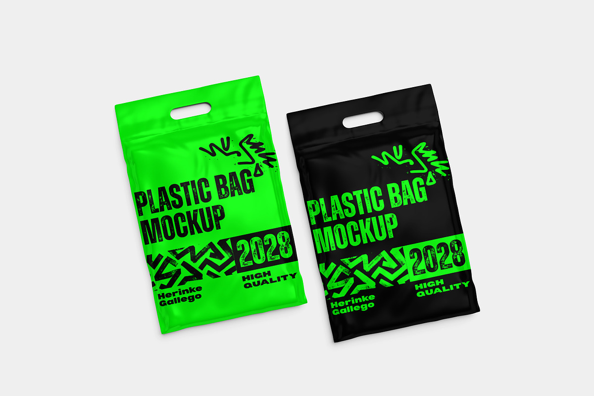 plastic bag mockup, a Merchandise Mockup by AnasStudio (Photo 2 of 10)
