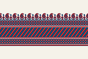 Blue Indian Block Print: Border Vol2, a Pattern Graphic by StabuLaRasa illustration (Thumbnail 4 of 13)