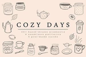 COZY DAYS - HandSketched Set