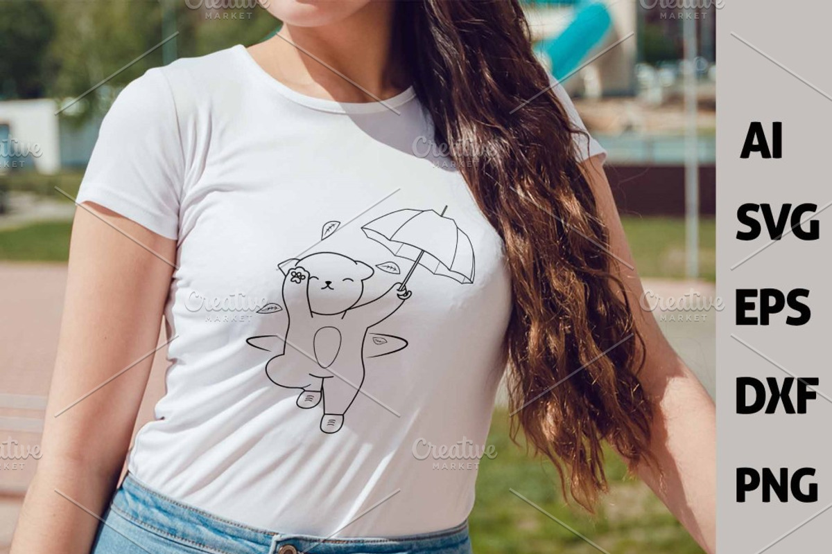 Funny Autumn Kawaii Cats Outline, an Animal Illustration by ARTify Illustrations (Photo 6 of 7)
