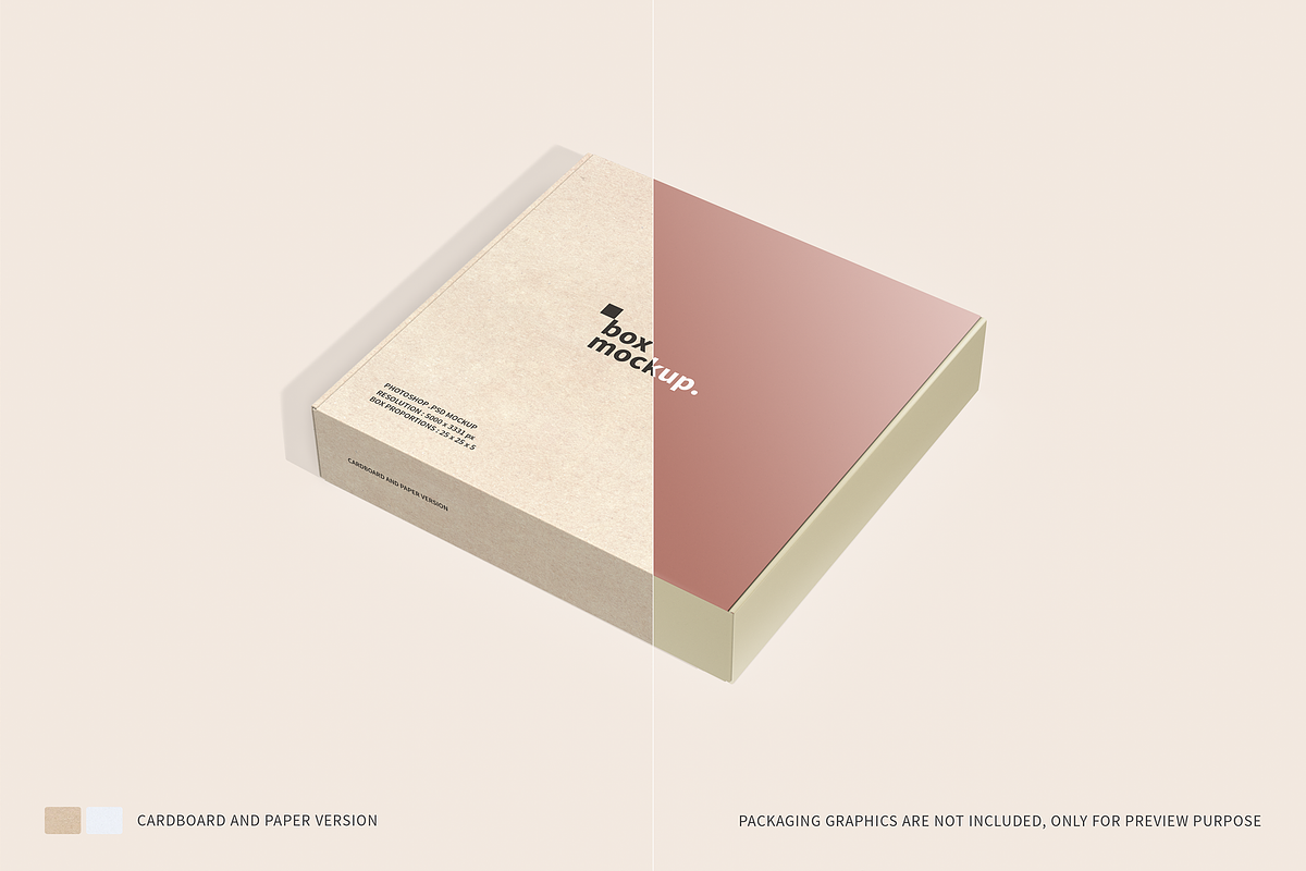 Mailing Box Packaging Mockups, a Merchandise Mockup by shaikerintu (Photo 7 of 12)